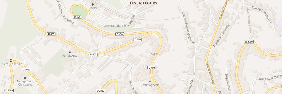 Plan du 8 Rue de Paris à Thiers