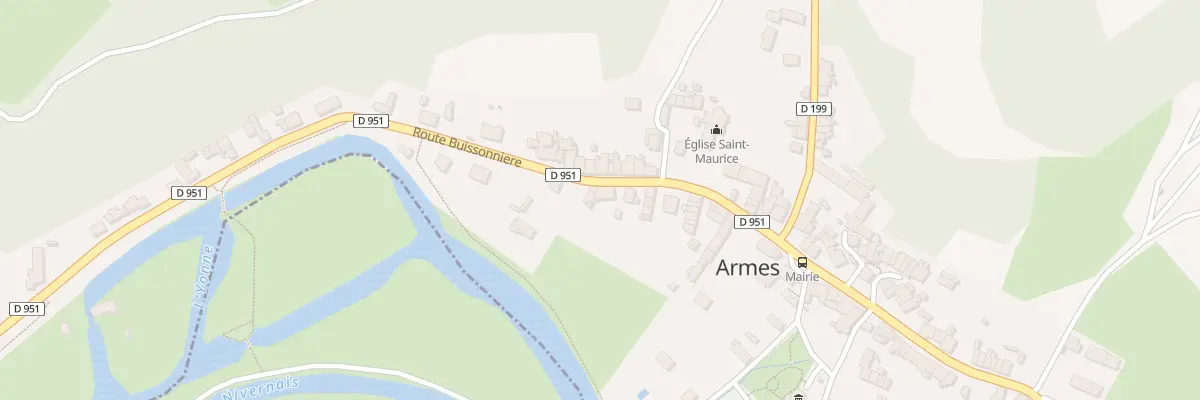 Plan du 70 Rte Buissonniere à Armes