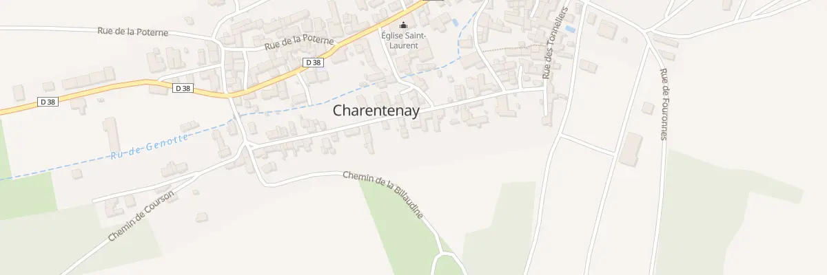 Plan du 11 Vc Petite Rue à Charentenay