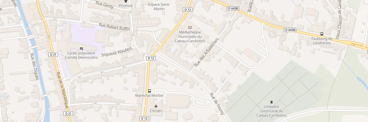 Plan du 11 Rue de Fesmy au Cateau-Cambrésis