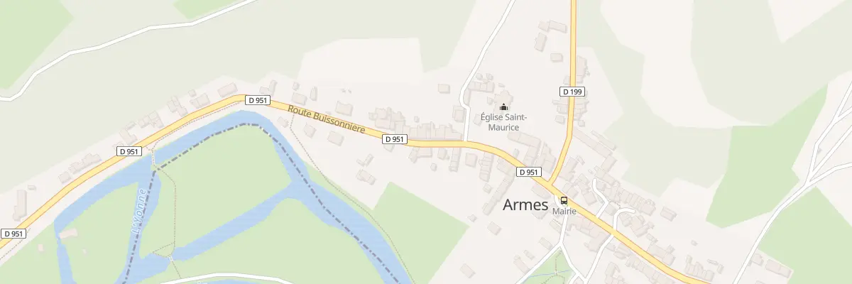 Plan du 77 Rte Buissonniere à Armes