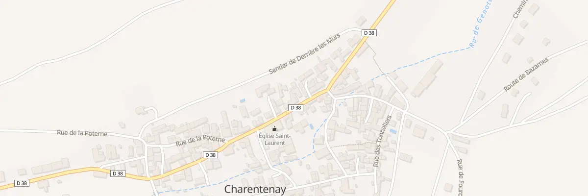 Plan du 30 Grande Rue à Charentenay