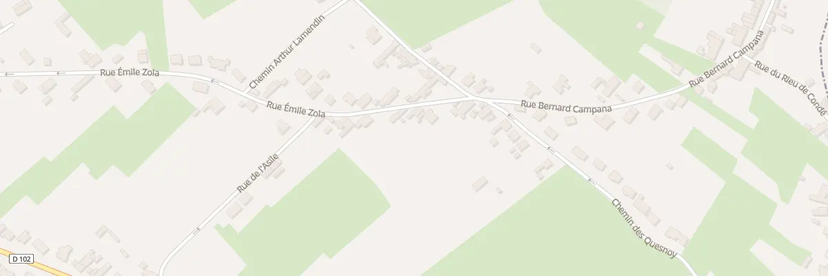 Plan du 90 Rue Emile Zola à Hergnies