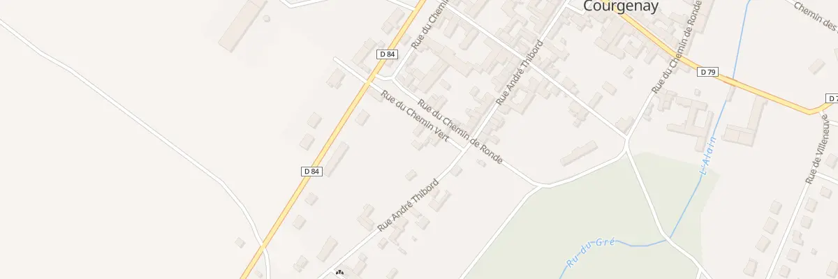 Plan du 2 Rue du Chemin Vert à Courgenay