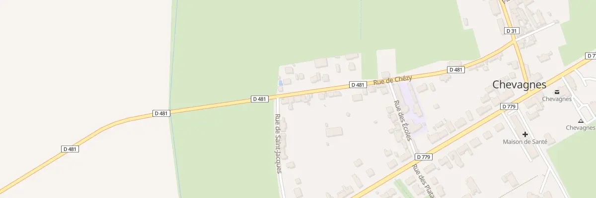Plan du 27 Rue de Chézy à Chevagnes