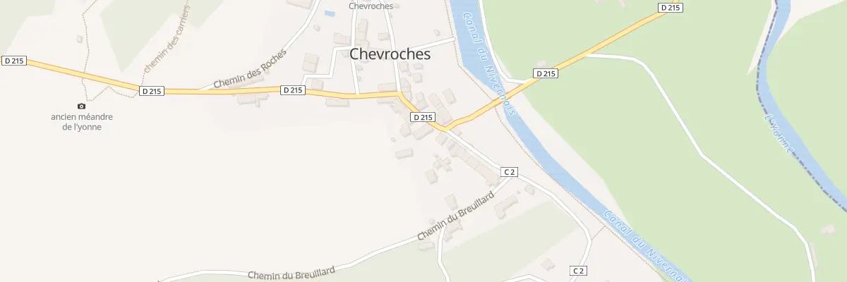 Plan du 45 Le Bourg à Chevroches