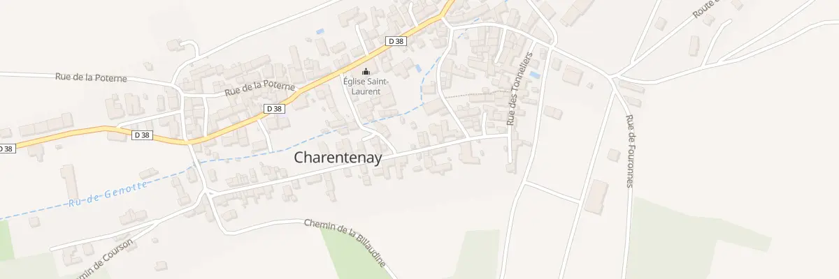 Plan du 12X Vc Petite Rue à Charentenay