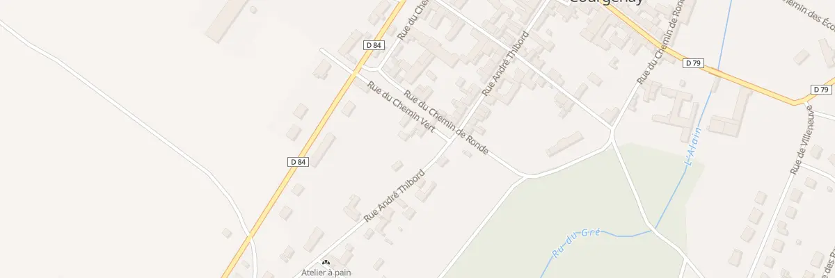 Plan du 4 Rue du Chemin Vert à Courgenay