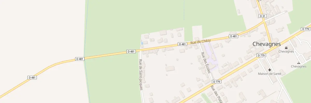 Plan du 25 Rue de Chézy à Chevagnes
