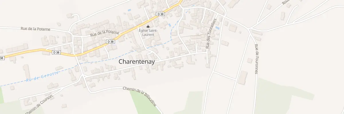 Plan du 12 Vc Petite Rue à Charentenay
