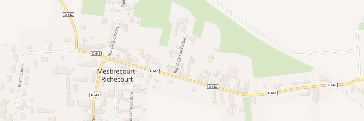 Plan du 4 Rue du Jeu de Battoir à Mesbrecourt-Richecourt