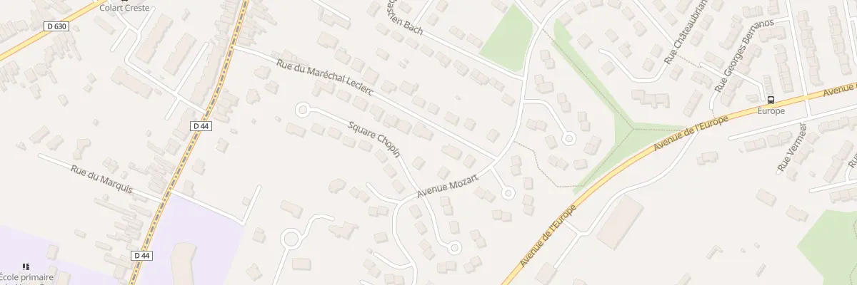Plan du 16 Rue du Maréchal Leclerc à Saint-Saulve
