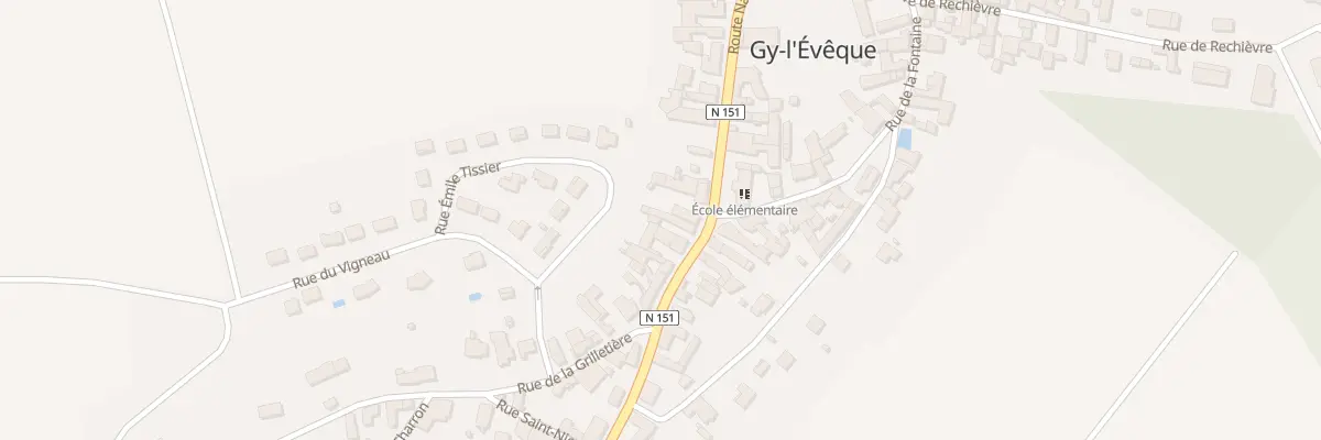 Plan du 64 Rte Nationale à Gy-l’Évêque