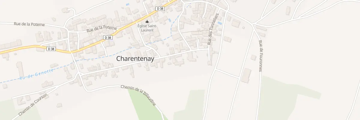 Plan du 3 Vc Petite Rue à Charentenay