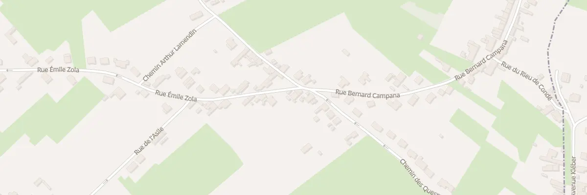 Plan du 92 Rue Emile Zola à Hergnies