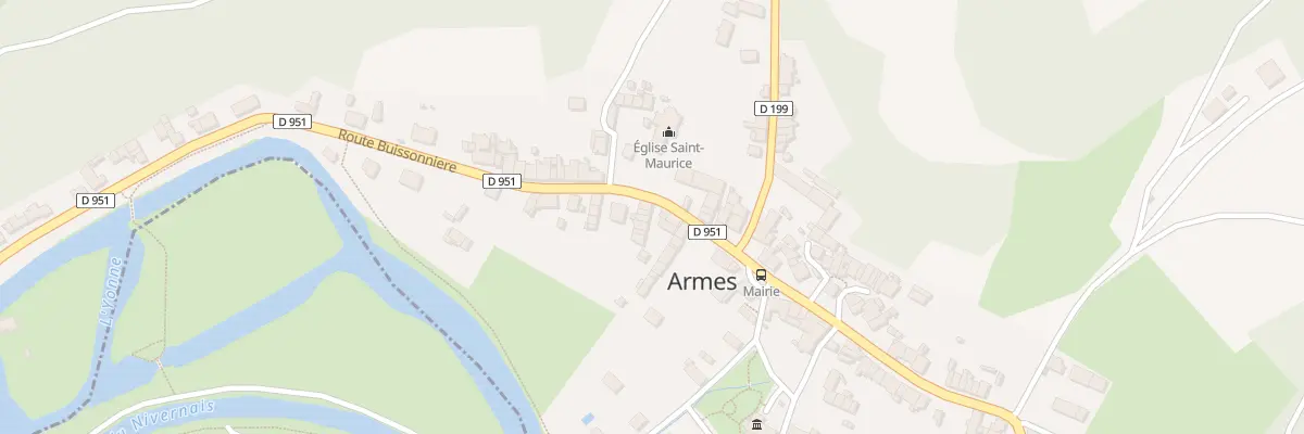 Plan du 84 Rte Buissonniere à Armes