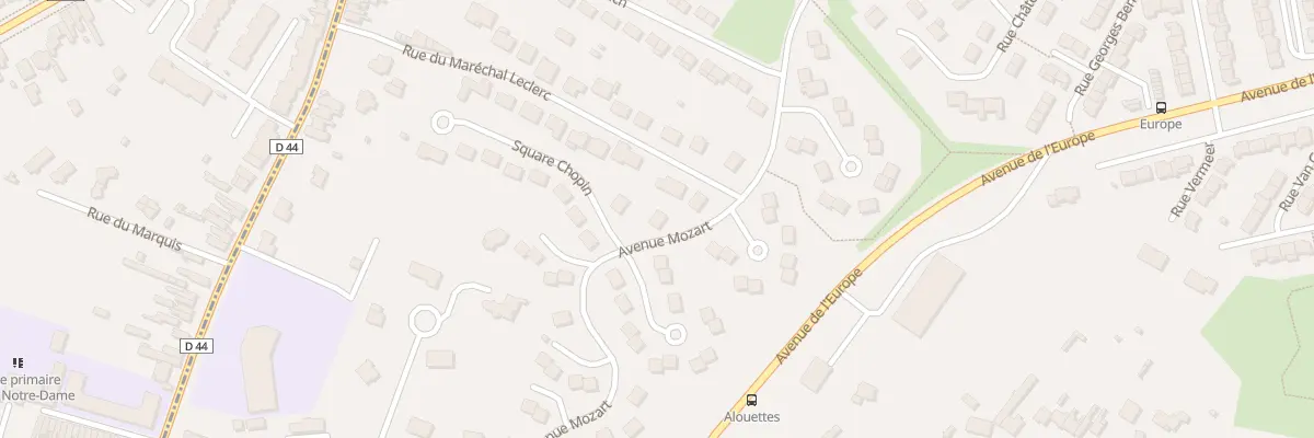 Plan du 6 Av Mozart à Saint-Saulve