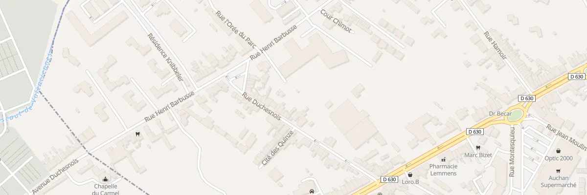 Plan du 33 Rue Duchesnois à Saint-Saulve