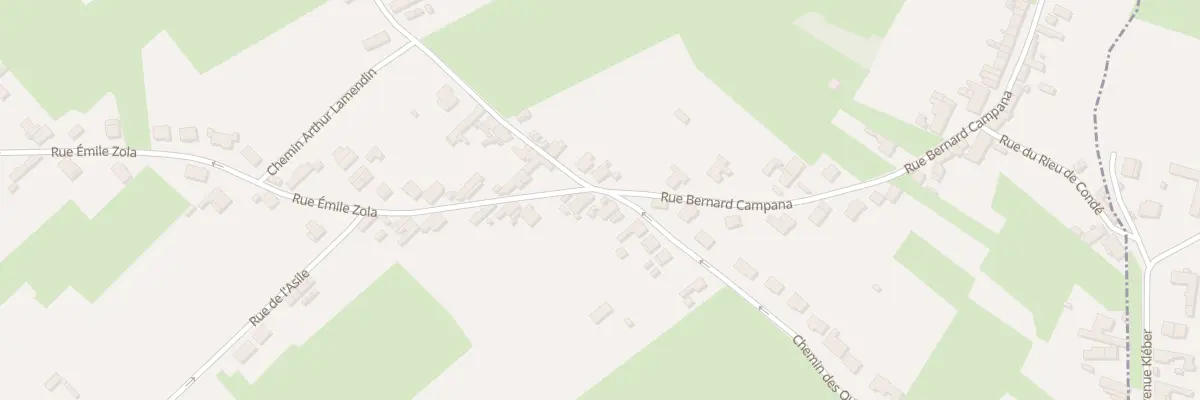 Plan du 94 Rue Emile Zola à Hergnies