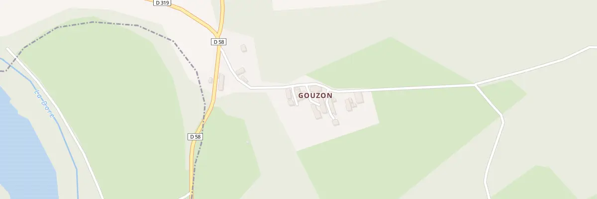 Plan du 5218 Gouzon à Escoutoux