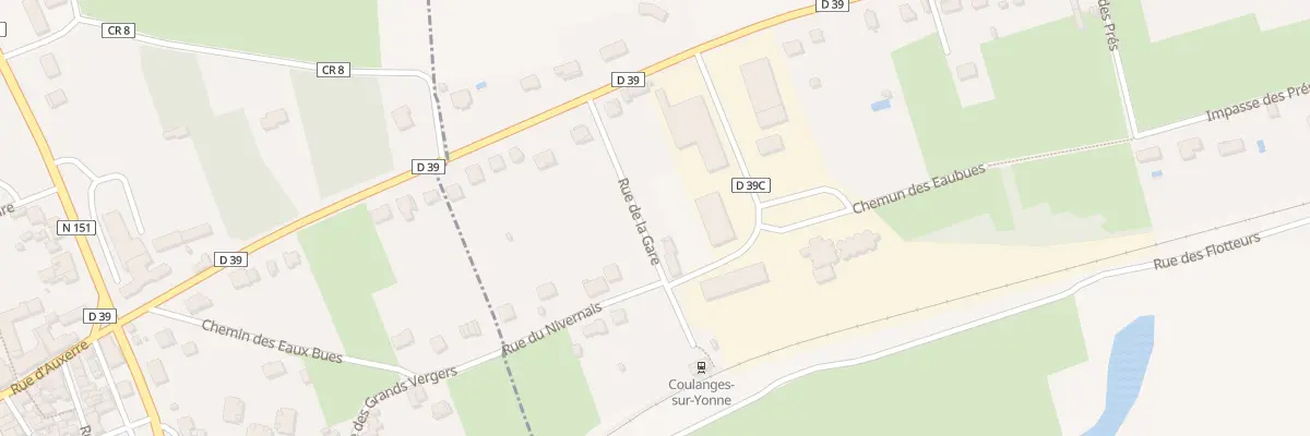 Plan du 1 Rue de la Gare à Crain