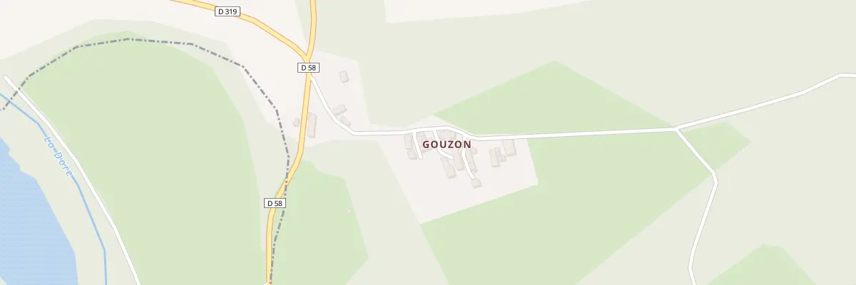 Plan du 5219 Gouzon à Escoutoux