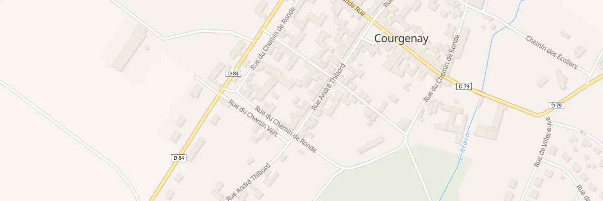Plan du 46 Rue André Thibord à Courgenay