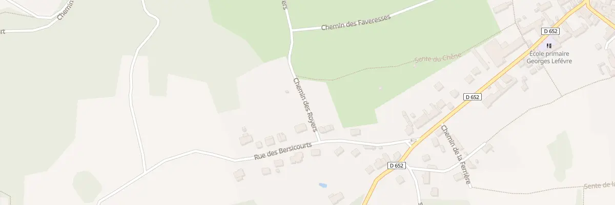 Plan du 10 Rue des Bersicourts à Mons-en-Laonnois