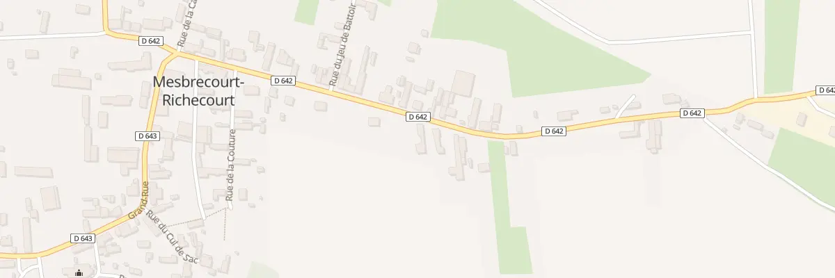 Plan du 2 Rue de la Gare à Mesbrecourt-Richecourt