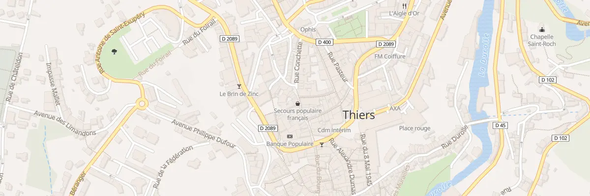 Plan du 20 Rue Conchette à Thiers