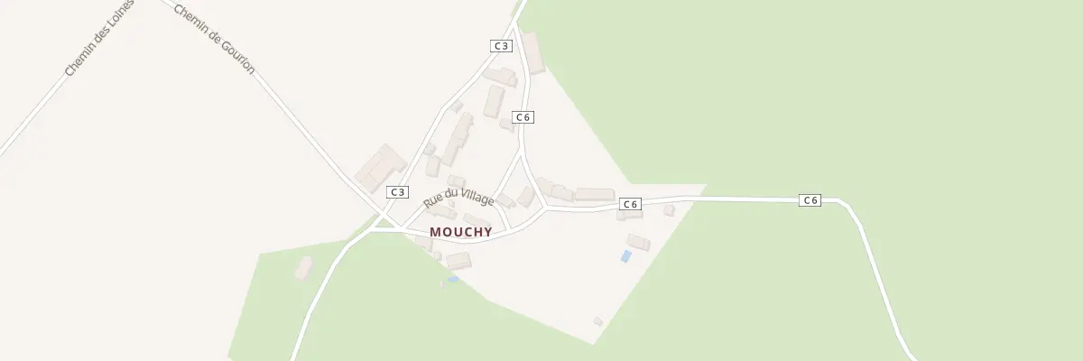 Plan du 91 Mouchy à Moraches