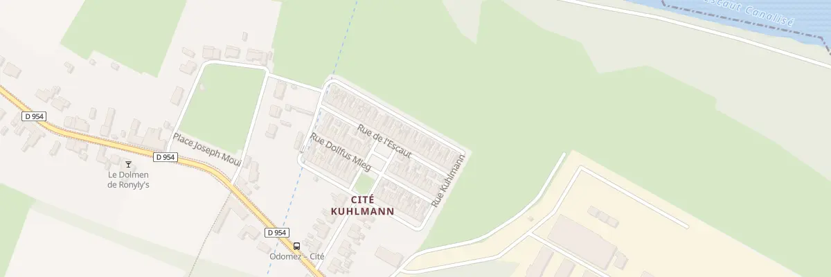 Plan du 12 Rue de l’Escaut à Odomez