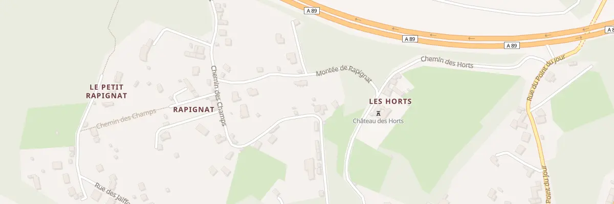 Plan du 1 Che des Champs à Thiers
