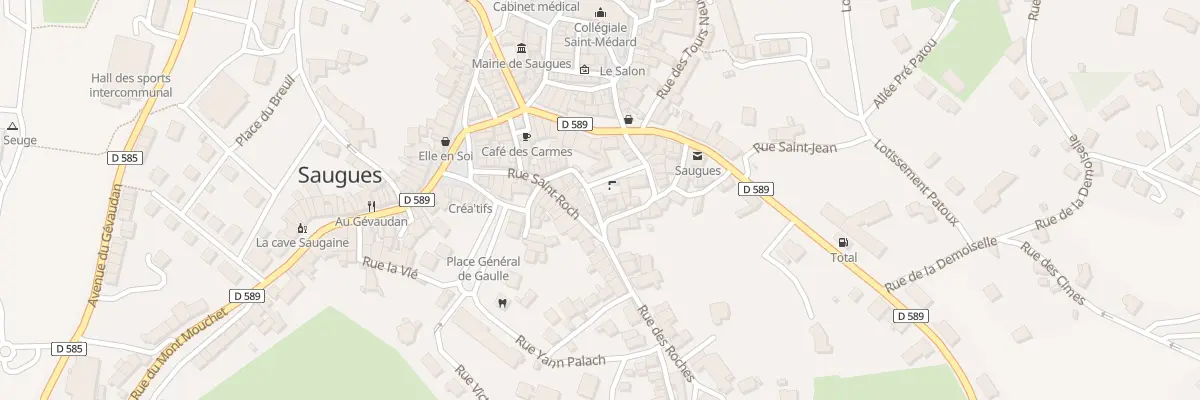 Plan du 5439A Rue de l’Aiguillerie à Saugues