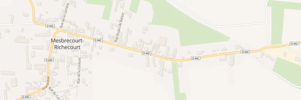 Plan du 7 Rue de la Gare à Mesbrecourt-Richecourt