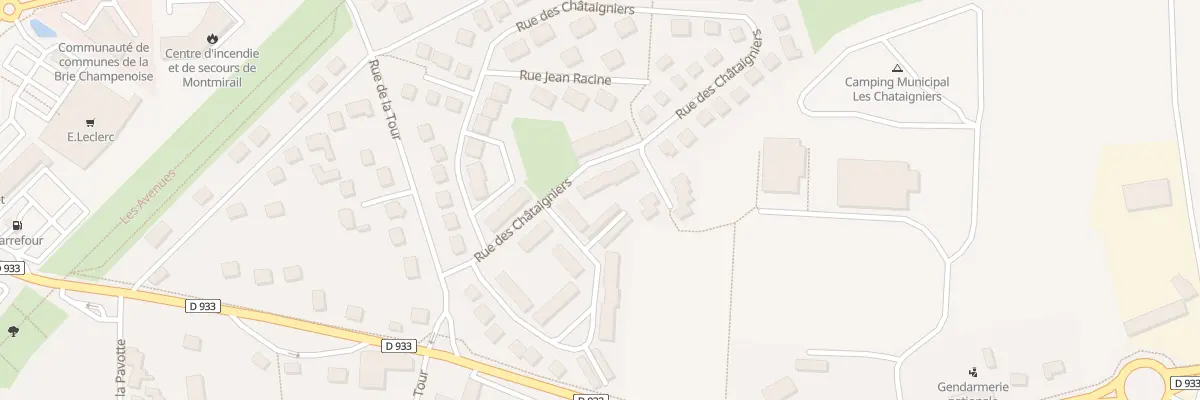 Plan du 12 Rue des Chataigniers à Montmirail