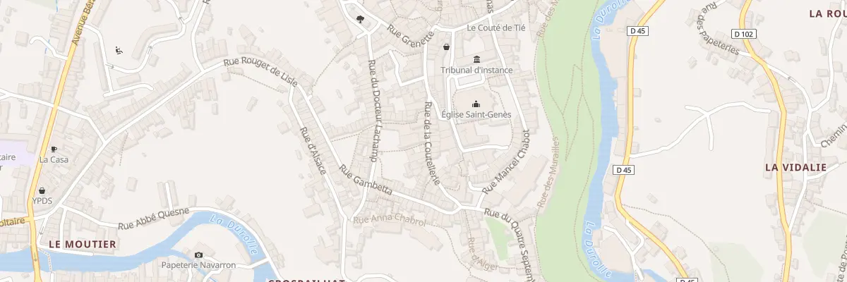 Plan du 29 Rue de la Coutellerie à Thiers