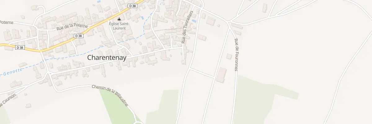 Plan du 5 Sen de la Brèche à Charentenay
