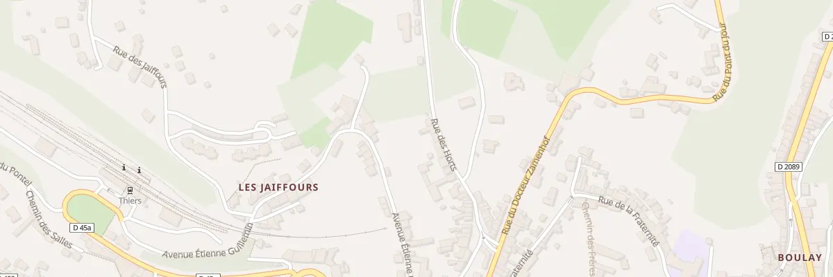 Plan du 70 Rue des Horts à Thiers