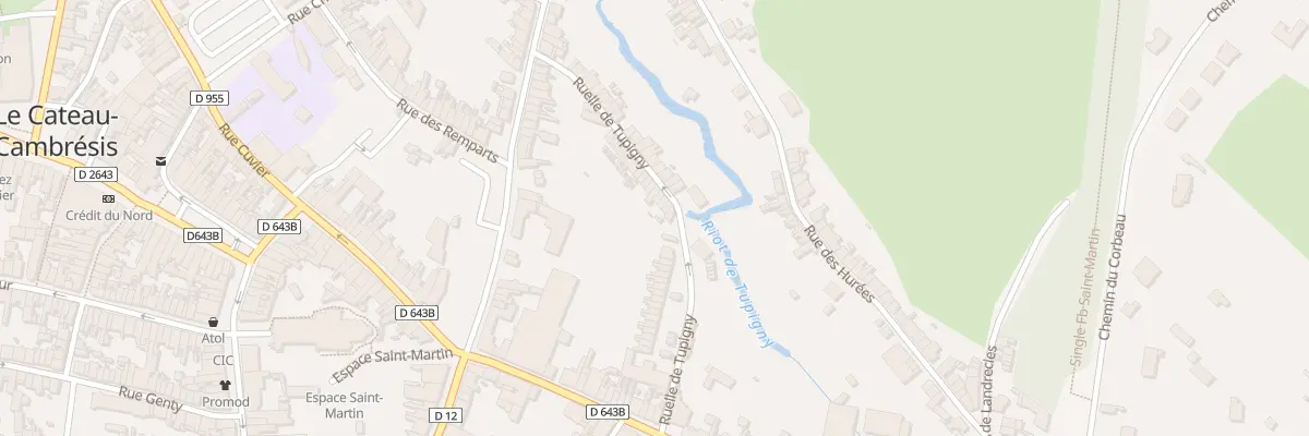 Plan du 28 Rle de Tupigny au Cateau-Cambrésis