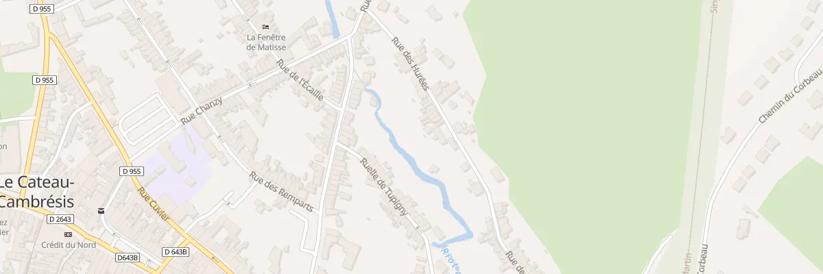 Plan du 28 Rue des Hurées au Cateau-Cambrésis