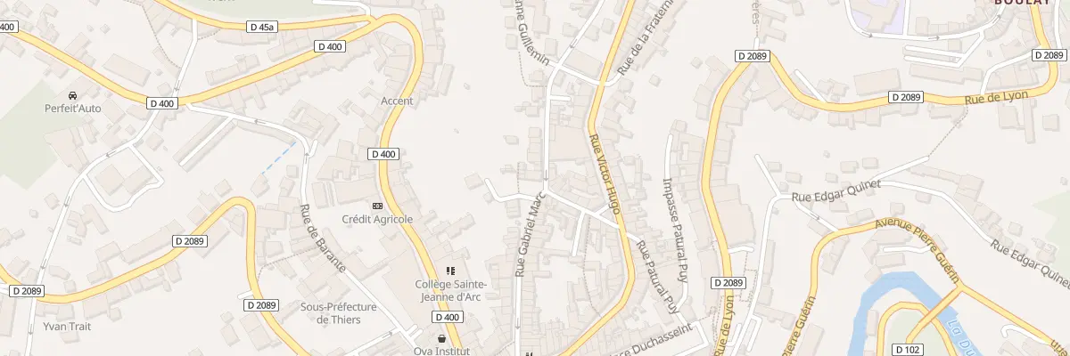 Plan du 4 Rue des Horts à Thiers