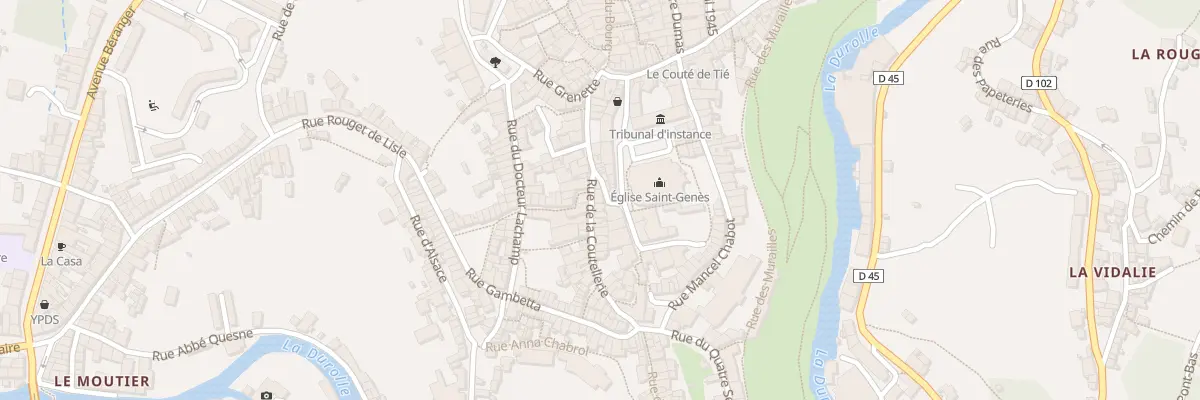 Plan du 26 Rue de la Coutellerie à Thiers