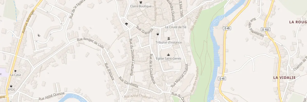 Plan du 20 Rue de la Coutellerie à Thiers