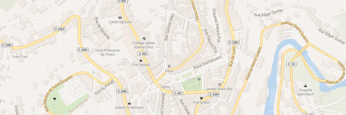 Plan du 9 Rue Gabriel Marc à Thiers
