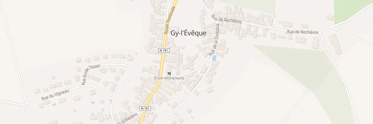 Plan du 16 Rue de la Fontaine à Gy-l’Évêque