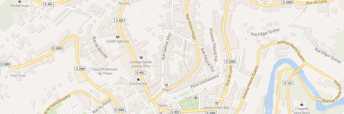 Plan du 25 Rue Gabriel Marc à Thiers