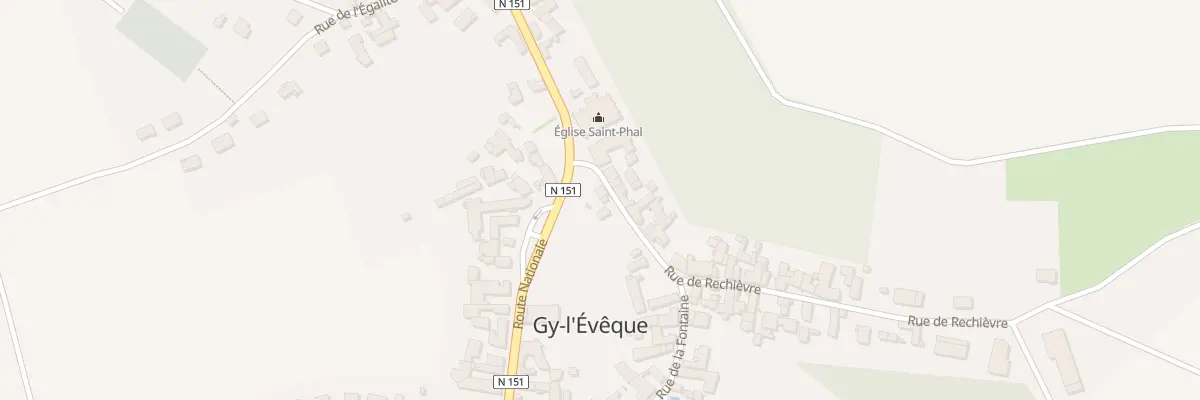 Plan du 2 Rue de Rechievre à Gy-l’Évêque