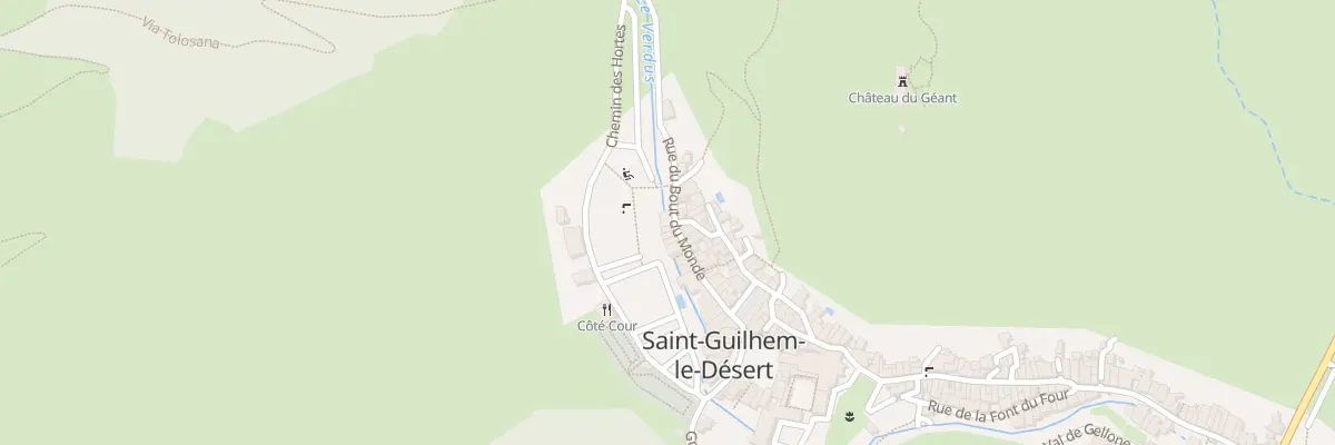 Plan du 25 Rue du Bout du Monde à Saint-Guilhem-le-Désert