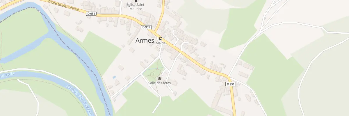 Plan du 2 Rue Claude Tillier à Armes